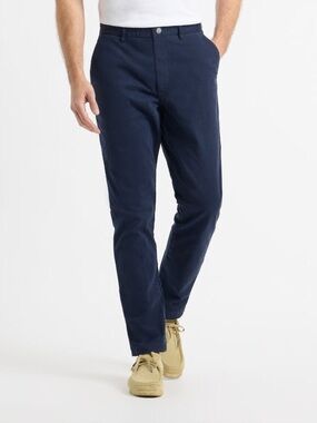 Spoke Build A Navy Blue Chino Pants Minimal Smart Casual